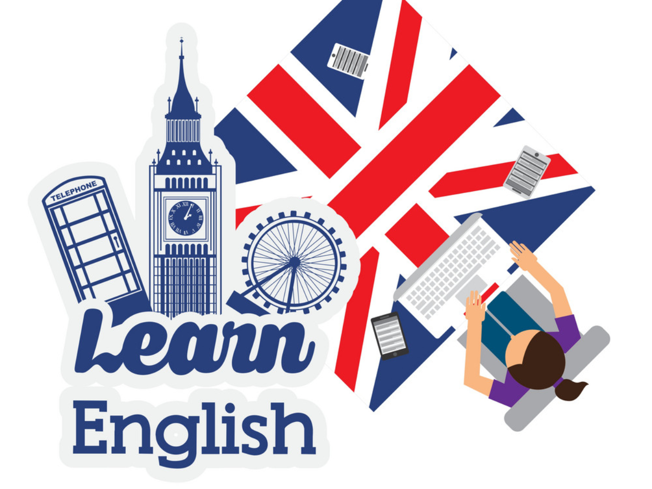 learn-english-design-vector-7178817